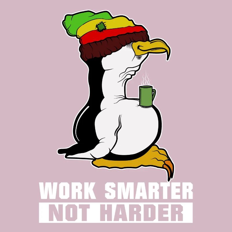 Pause café pingouin Linux Rasta Informatik PC Nerd