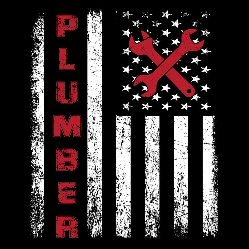 Proud plumber design for american patriots