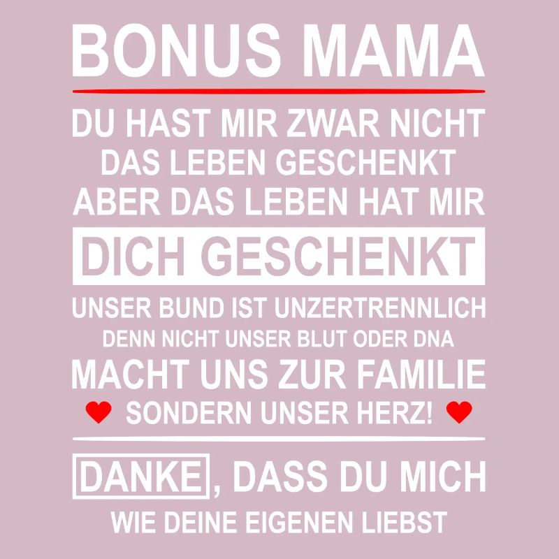 Bonus Mama Stiefmutter Geschenk Muttertag