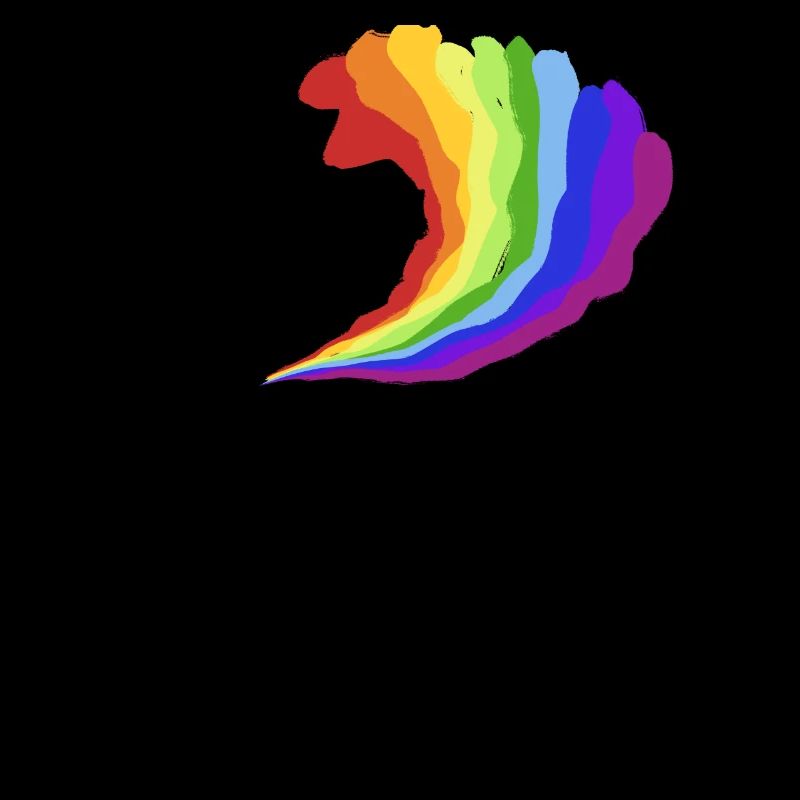 Elefant Elephant Regenbogen Regenbogenfarben