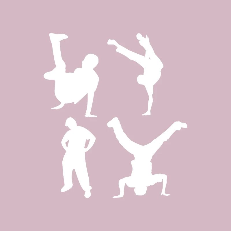 T-shirt de danse de fan de breakdance quatre de breakdancer