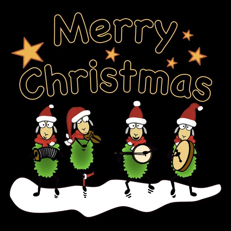 Joyeux groupe folklorique de Noël
