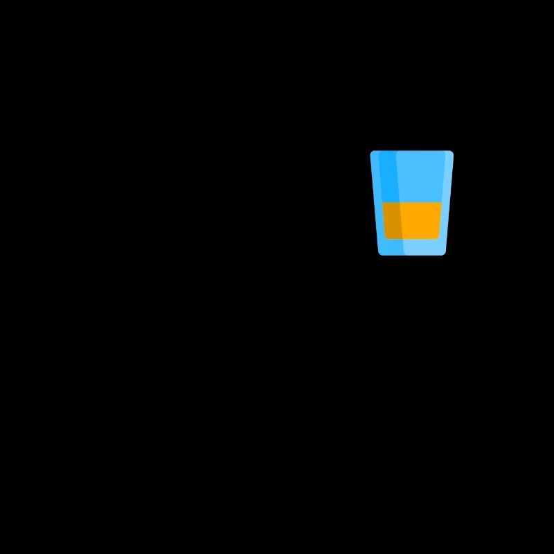 Halbgefülltes Glas