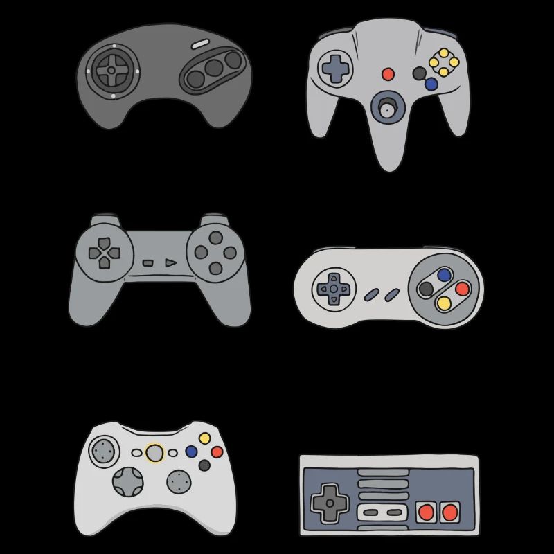 Gaming Retro Controller Nerd vintage Geschenk