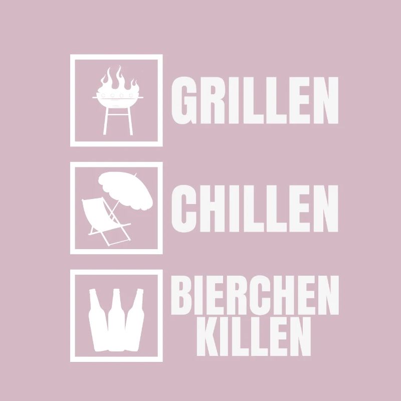 Grillen Chillen Bierchen Killen Grillgeschenk