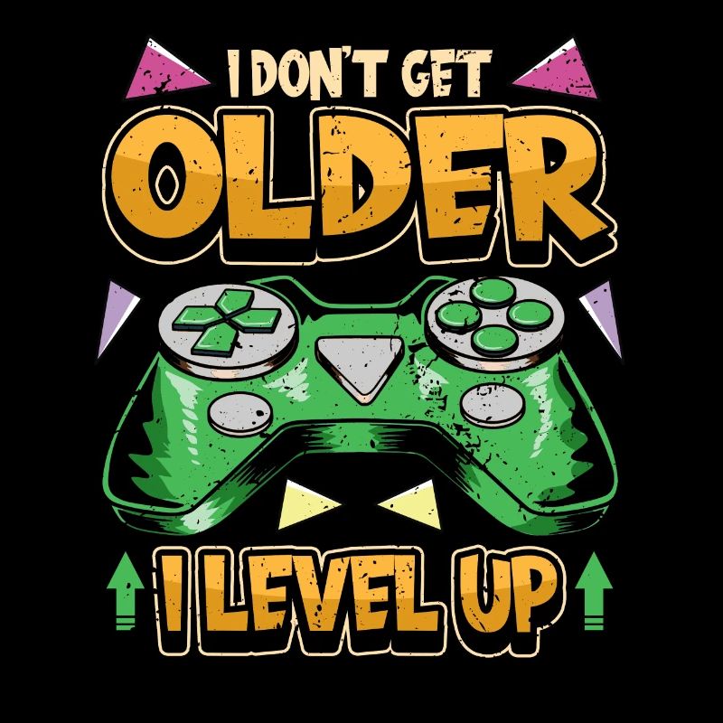 Gamer PC Videogames Controller Spruch Geschenk