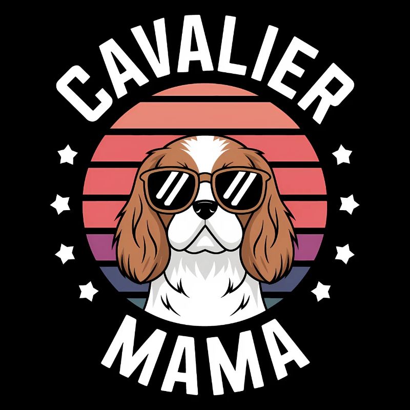 Cavalier King Charles Spaniel Disant Maman Cadeau