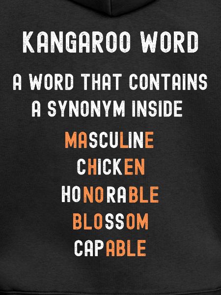 Kangur słowa synonim gramatyka