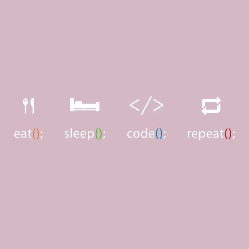 Eat Sleep Code Repeat - Programmeurs T-Shirt