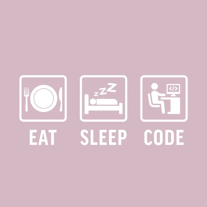 Programmation de t-shirts Eat sleep Code