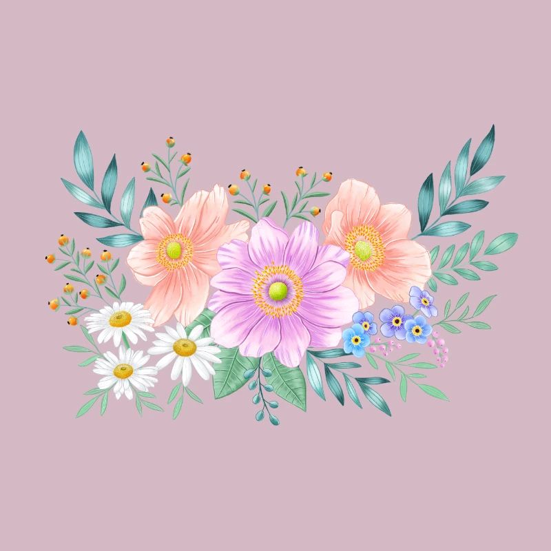 Cadre de fleurs avec beaucoup d’espace pour votre propre texte