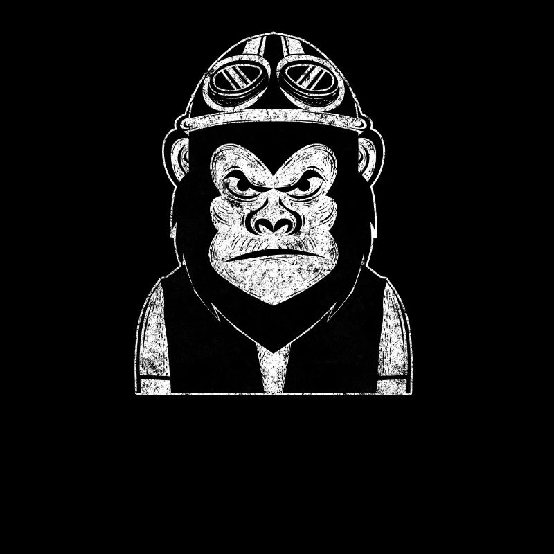 Motorcycle monkey motorcyclist