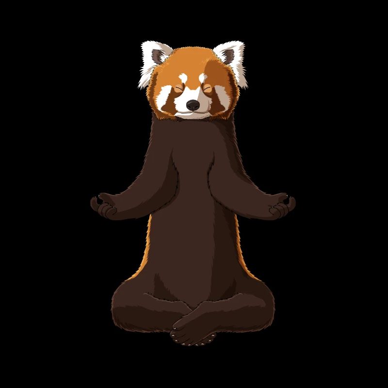 Meditiereder Roter Panda