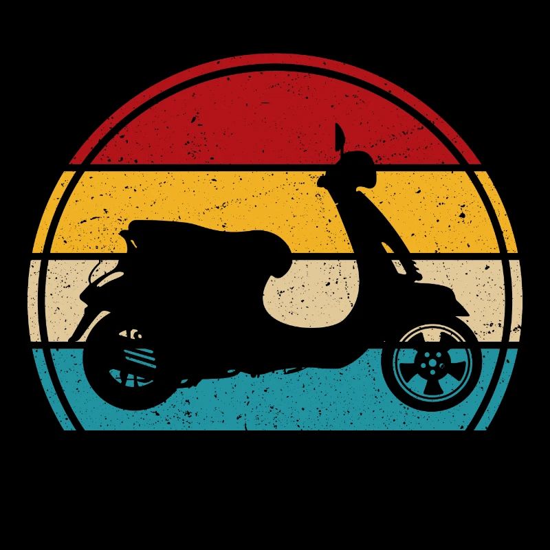 Motorroller Retro rollerfahren scooter moped