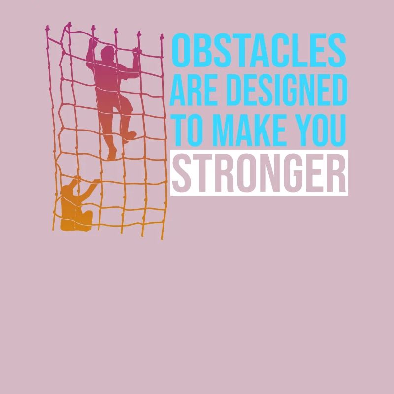 Course d'obstacles cool disant cadeau rétro de force