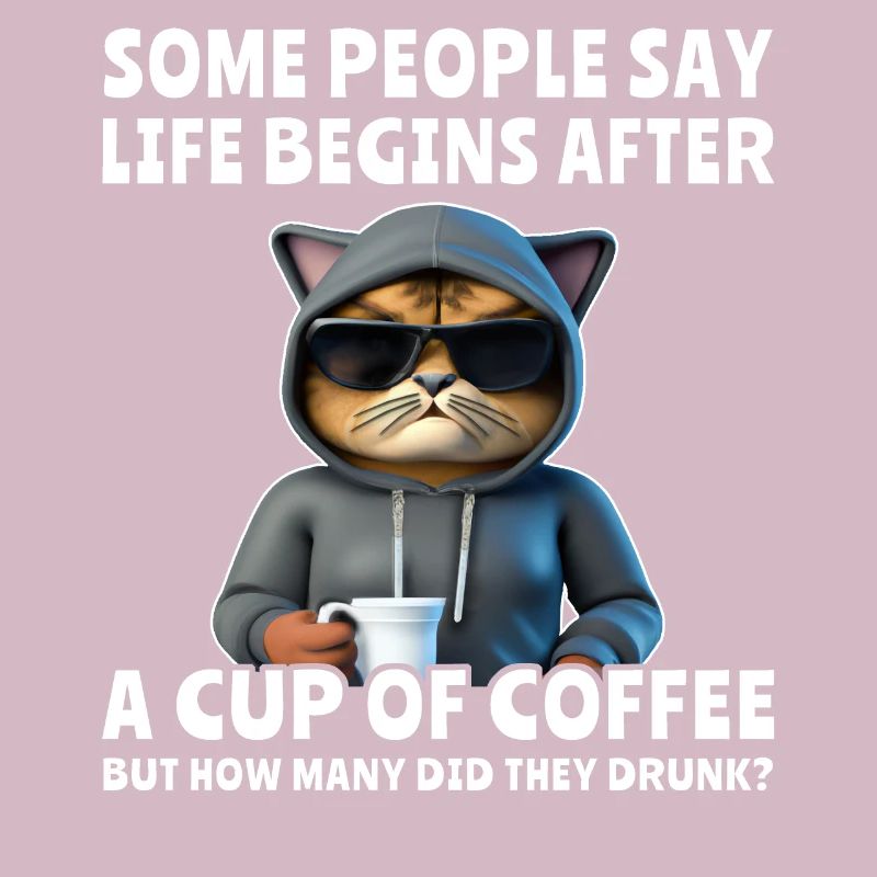 Kaffee Katze Kaffeetrinker