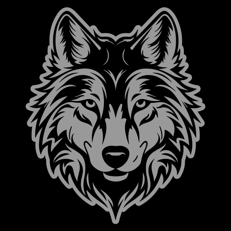 Silhouette de loup