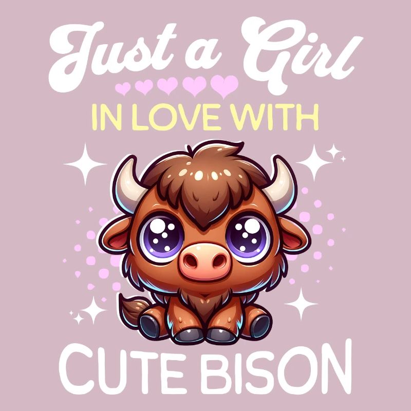 Büffel Mädchen Bison