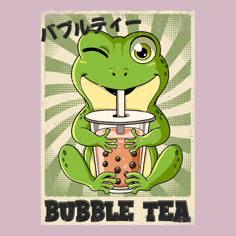 Boba Tea Frosch Bubble Tea