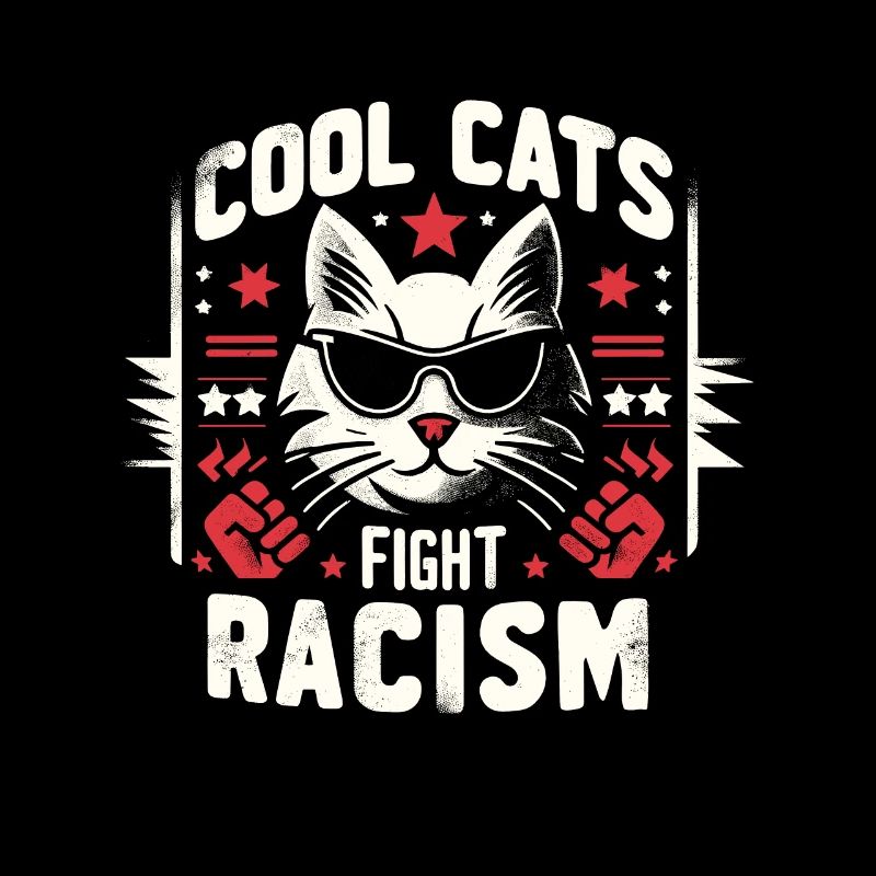 Katzen Bekämpfen Rassismus Antirassismus