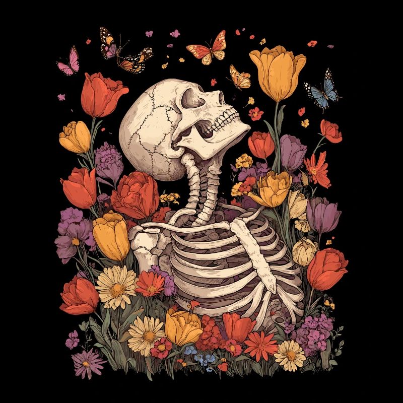 Skelett Blumen
