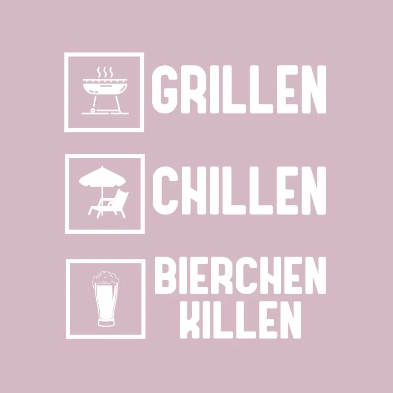 Grillen Chillen Bierchen Killen Bier BBQ Grill