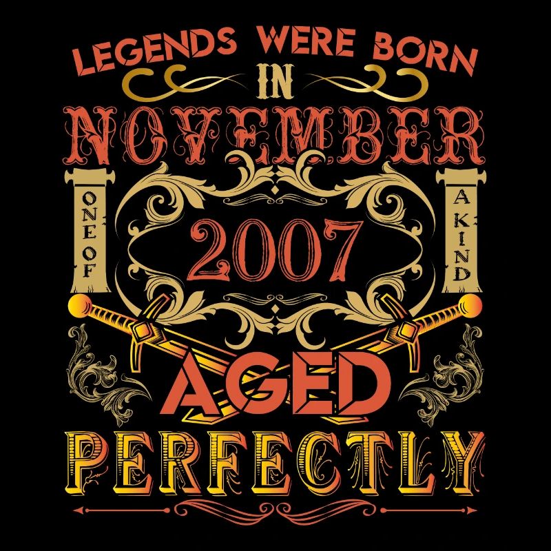 November 2007 - Geburtstag 2007 wurden Legenden geboren.