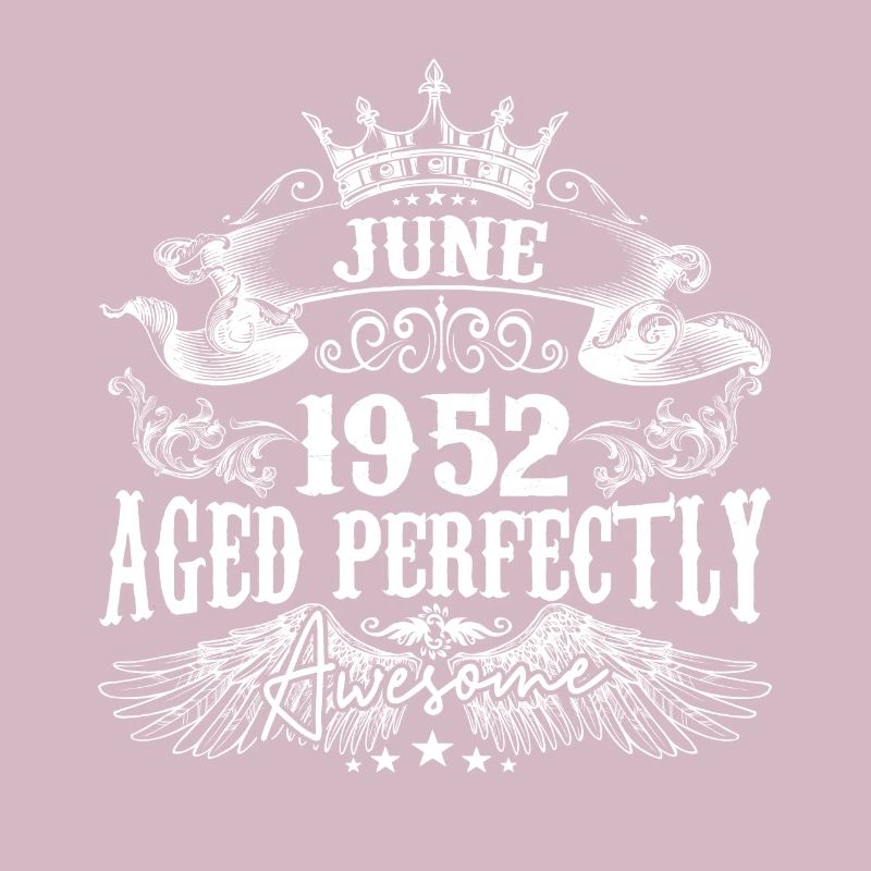 1952 | Juni 1952 Geburtstag Perfekt gealtert