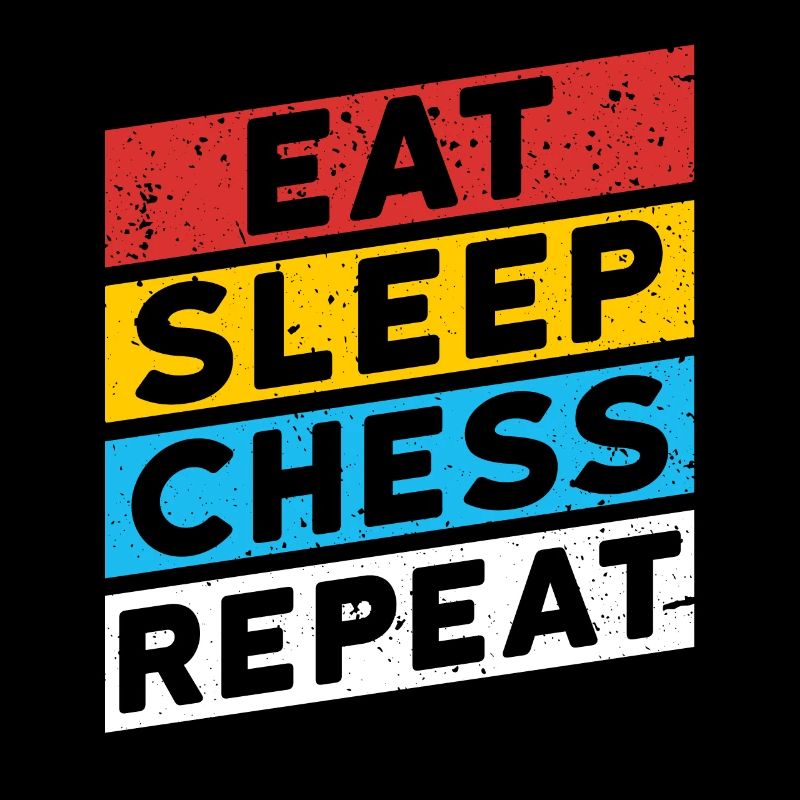 | D’ÉCHECS MANGER DORMIR CHESS RÉPÉTER