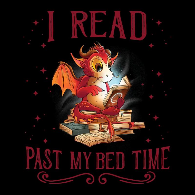Ich Lese Nach Der Schlafenszeit Lesen Drache