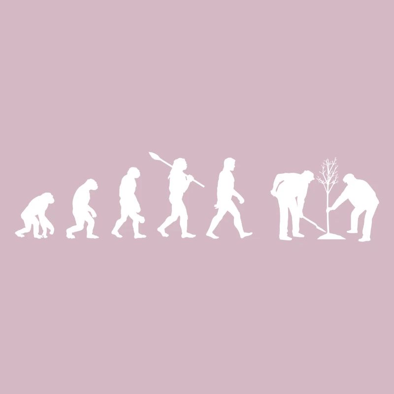 Deux forestiers - Évolution de l’homme / Darwin