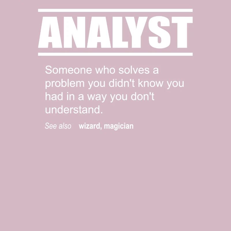 Funny Description Tshirt Analyst Edition