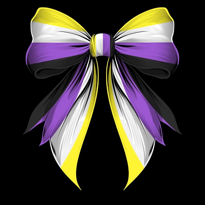 Coquette Bogen Non Binary Stolz Flagge LGBTQ