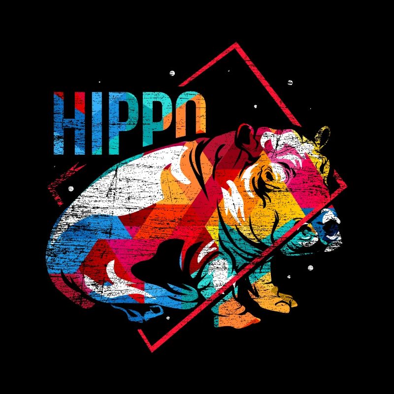 Hippopotame Polygone