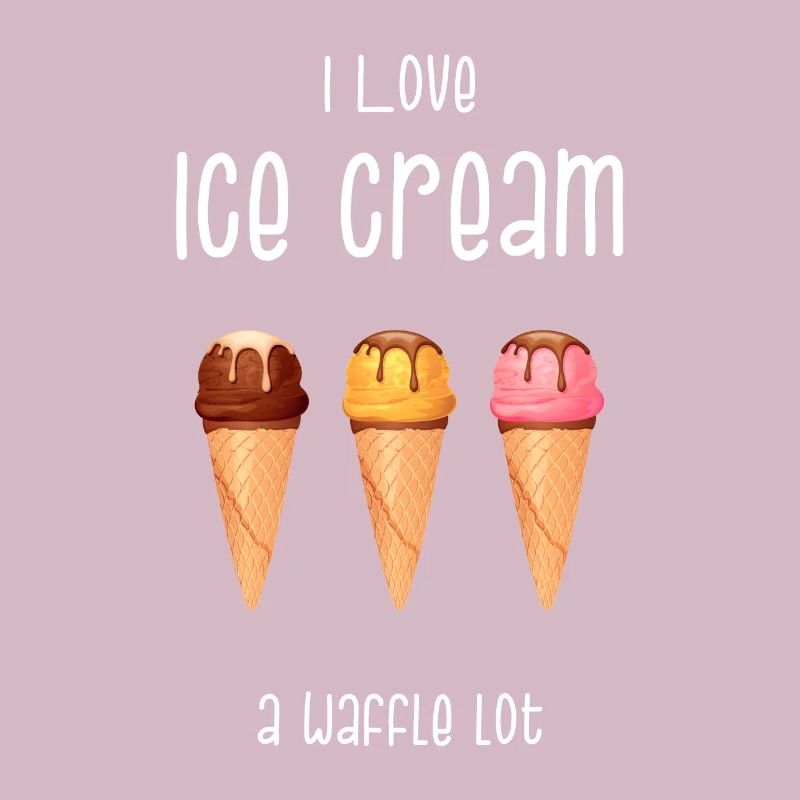 Eiscreme Eis Softeis Waffel Eisdiele Geschenk
