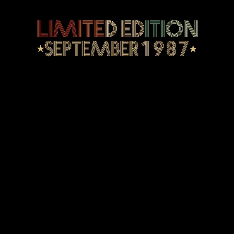 34e anniversaire septembre 1987 Idée cadeau