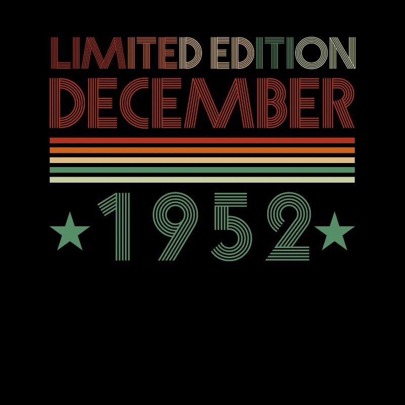 69. Geburtstag Dezember 1952 Geschenkidee