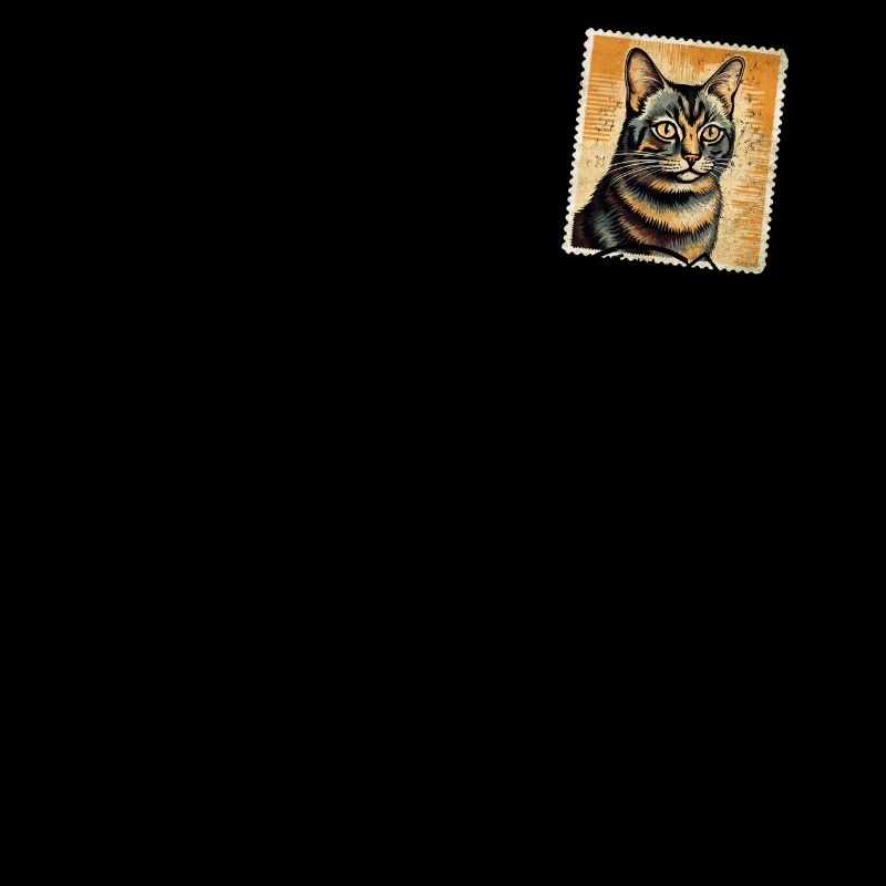Katzen Papa Katze Katzenstempel Katzenväter