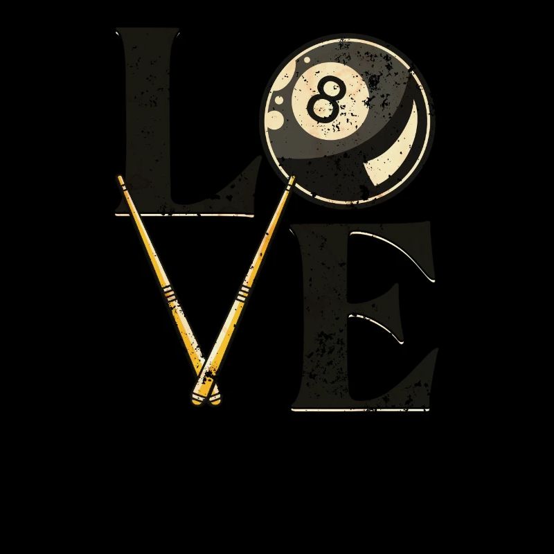 Table de billard « LOVE » Dictons Snooker