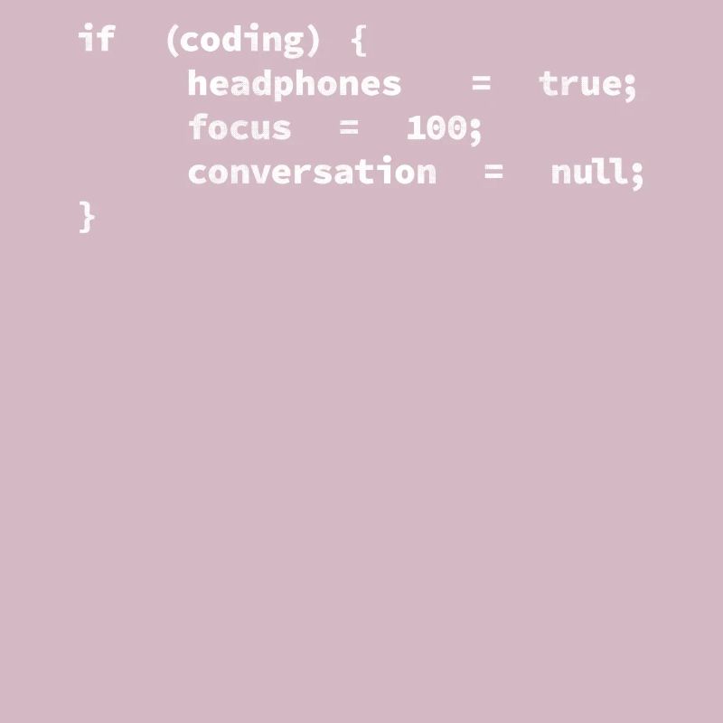 Headphones, encoders, programmers coding
