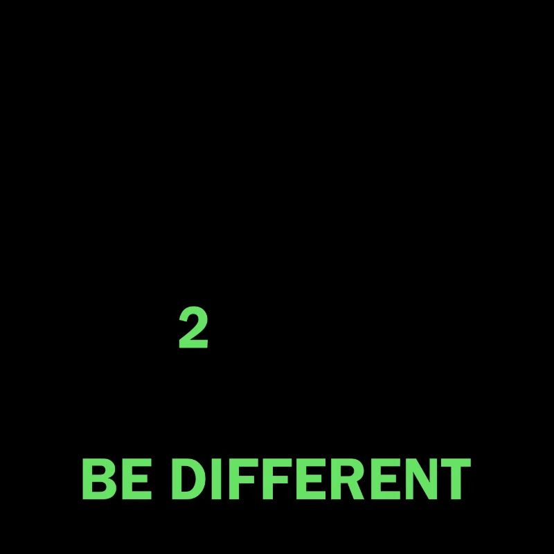 Be Different Binary Code Nerd Gift