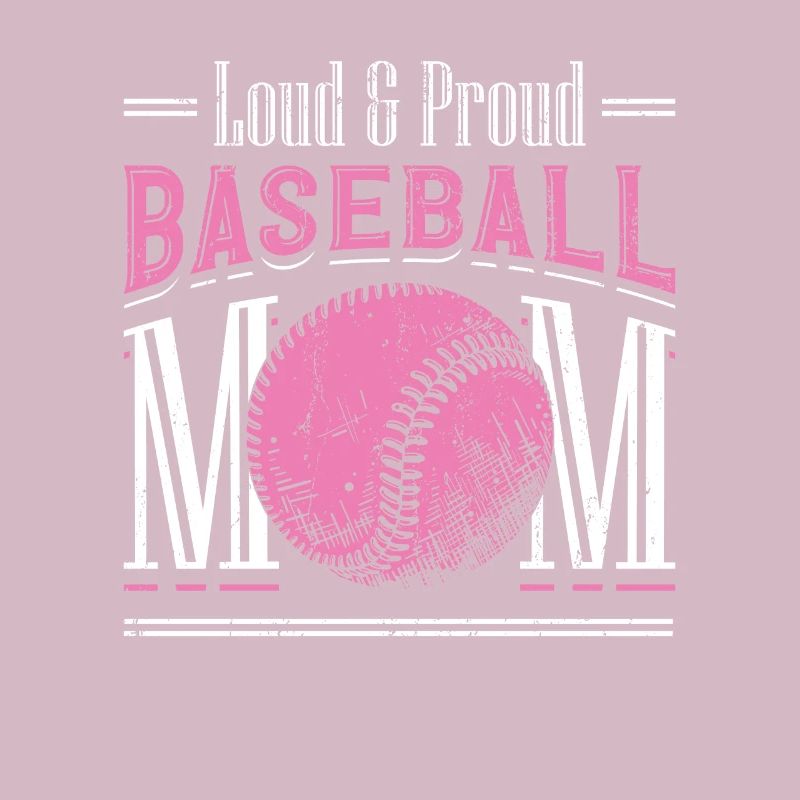 Laut und stolzer Baseball-Mutter