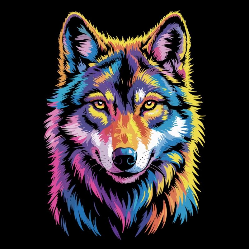 Bunter Wolf – wild und frei