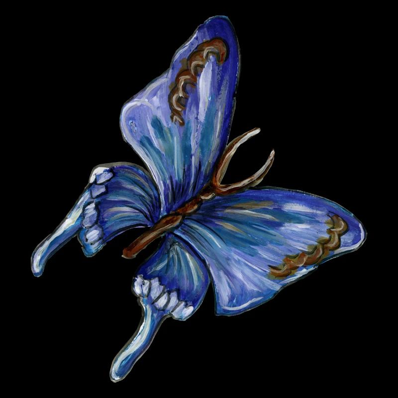 papillon bleu