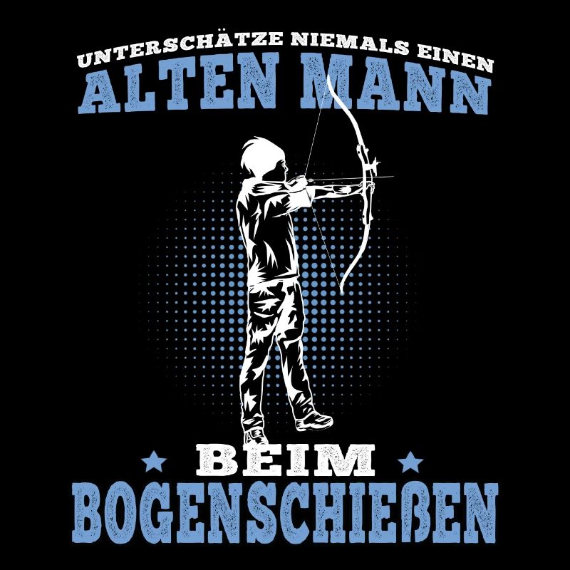 Alte Mann Bogenschießen Bogenschütze Bogenschützen