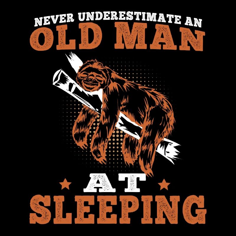 Sloth Old man sleeping lazy Lazy