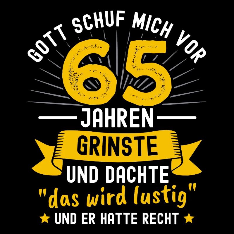 65. Geburtstag Gott Grinste Wird Lustig Geschenk