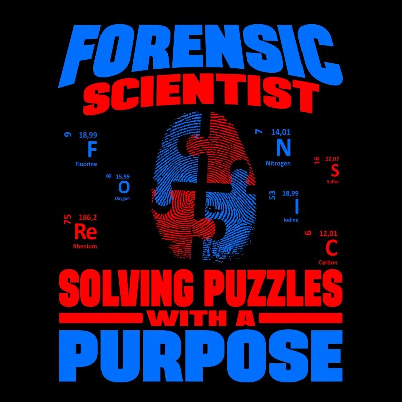 Criminology Forensic Scientist Solving Puzzles