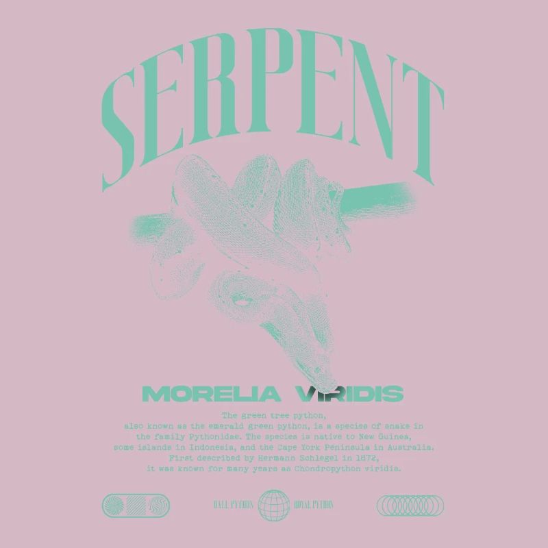 Green Tree Python Modern Reptile Keeper Streetwear