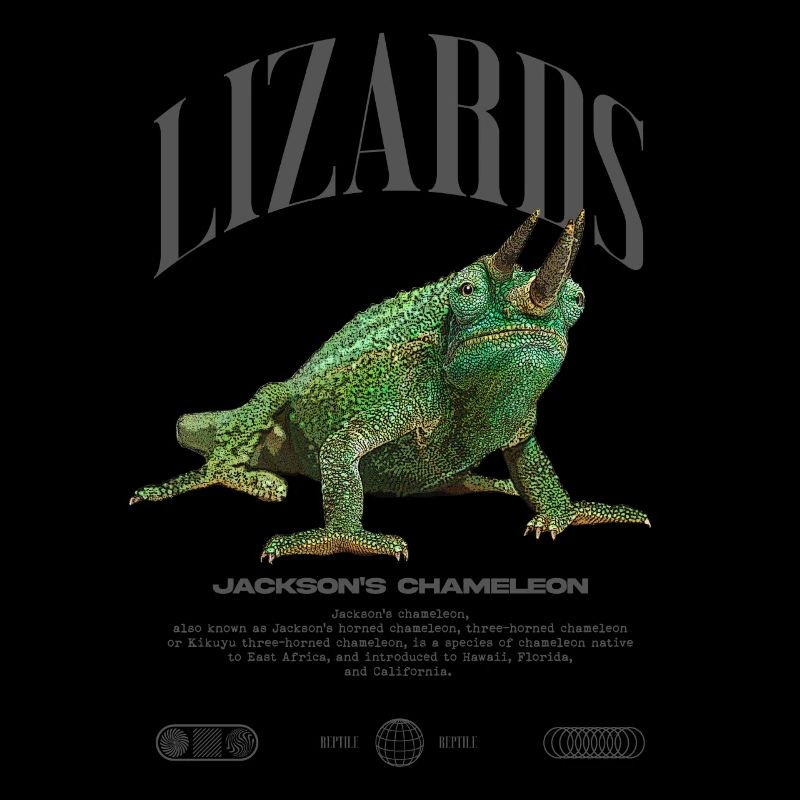 Jackson's Chameleon Streetwear Lizard Keeper